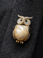 Noctis Owl Lab Diamond Brooch | GEMSURE