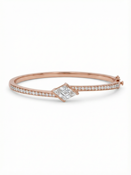 Zivora Curve Lab Diamond Bracelet | GEMSURE