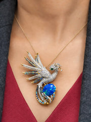 Aquila Prism Lab Diamond Brooch | GEMSURE