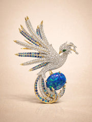 Aquila Prism Lab Diamond Brooch | GEMSURE