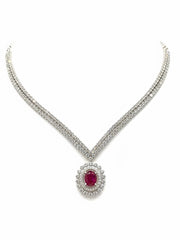 Luminous Eden Lab Diamond Necklace | GEMSURE