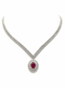 Luminous Eden Lab Diamond Necklace | GEMSURE
