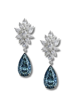 Dazzle Realm Lab Diamond Earrings | GEMSURE