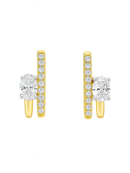 Infinite Radiance Lab Diamond Earring | GEMSURE