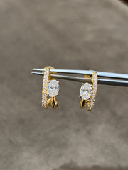 Infinite Radiance Lab Diamond Earring | GEMSURE