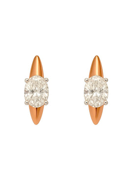 1ct Lab Diamond Earring | GEMSURE