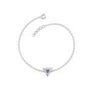 0.08ct Lab Grown Diamond Bracelets in 18kt Gold Vermeil | GEMSURE