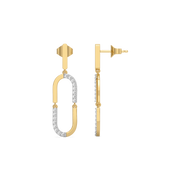 0.41ct Lab Grown Diamond Earrings in 18kt Gold Vermeil | GEMSURE
