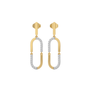 0.41ct Lab Grown Diamond Earrings in 18kt Gold Vermeil | GEMSURE