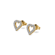 0.34ct Lab Grown Diamond Earrings in 18kt Gold Vermeil | GEMSURE