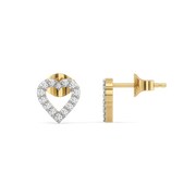 0.34ct Lab Grown Diamond Earrings in 18kt Gold Vermeil | GEMSURE
