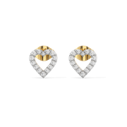 0.34ct Lab Grown Diamond Earrings in 18kt Gold Vermeil | GEMSURE