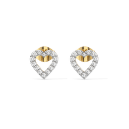 0.34ct Lab Grown Diamond Earrings in 18kt Gold Vermeil | GEMSURE