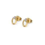 0.05ct Lab Grown Diamond Earrings in 18kt Gold Vermeil | GEMSURE