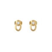 0.05ct Lab Grown Diamond Earrings in 18kt Gold Vermeil | GEMSURE