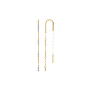 0.18ct Lab Grown Diamond Earrings in 18kt Gold Vermeil | GEMSURE
