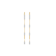 0.18ct Lab Grown Diamond Earrings in 18kt Gold Vermeil | GEMSURE