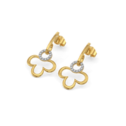 0.13ct Lab Grown Diamond Earrings in 18kt Gold Vermeil | GEMSURE