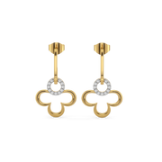 0.13ct Lab Grown Diamond Earrings in 18kt Gold Vermeil | GEMSURE