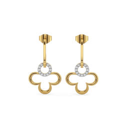 0.13ct Lab Grown Diamond Earrings in 18kt Gold Vermeil | GEMSURE