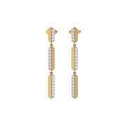 0.41ct Lab Grown Diamond Earrings in 18kt Gold Vermeil | GEMSURE