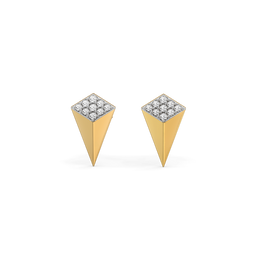 0.17ct Lab Grown Diamond Earrings in 18kt Gold Vermeil | GEMSURE
