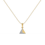 0.13ct Lab Grown Diamond Necklaces in 18kt Gold Vermeil | GEMSURE