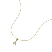 0.13ct Lab Grown Diamond Necklaces in 18kt Gold Vermeil | GEMSURE
