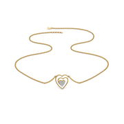 0.15ct Lab Grown Diamond Necklaces in 18kt Gold Vermeil | GEMSURE