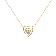 0.15ct Lab Grown Diamond Necklaces in 18kt Gold Vermeil | GEMSURE