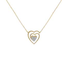 0.15ct Lab Grown Diamond Necklaces in 18kt Gold Vermeil | GEMSURE