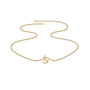 0.05ct Lab Grown Diamond Necklaces in 18kt Gold Vermeil | GEMSURE