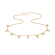 0.32ct Lab Grown Diamond Necklaces in 18kt Gold Vermeil | GEMSURE
