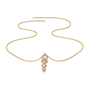 0.46ct Lab Grown Diamond Necklaces in 18kt Gold Vermeil | GEMSURE