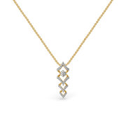 0.46ct Lab Grown Diamond Necklaces in 18kt Gold Vermeil | GEMSURE