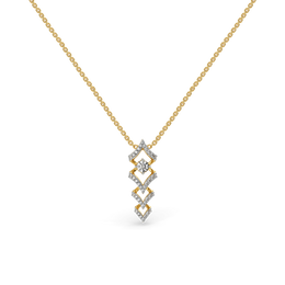 0.46ct Lab Grown Diamond Necklaces in 18kt Gold Vermeil | GEMSURE