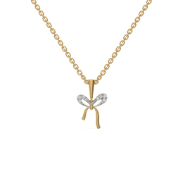 0.07ct Lab Grown Diamond Necklaces in 18kt Gold Vermeil | GEMSURE