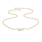 0.06ct Lab Grown Diamond Necklaces in 18kt Gold Vermeil | GEMSURE