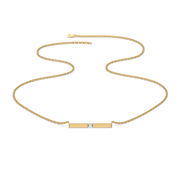 0.07ct Lab Grown Diamond Necklaces in 18kt Gold Vermeil | GEMSURE