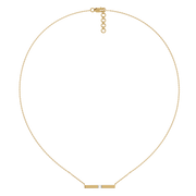 0.07ct Lab Grown Diamond Necklaces in 18kt Gold Vermeil | GEMSURE