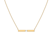 0.07ct Lab Grown Diamond Necklaces in 18kt Gold Vermeil | GEMSURE