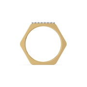 0.07ct Lab Grown Diamond Rings in 18kt Gold Vermeil | GEMSURE