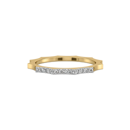 0.12ct Lab Grown Diamond Rings in 18kt Gold Vermeil | GEMSURE