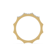 0.12ct Lab Grown Diamond Rings in 18kt Gold Vermeil | GEMSURE