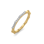 0.12ct Lab Grown Diamond Rings in 18kt Gold Vermeil | GEMSURE