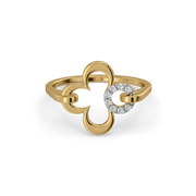 0.07ct Lab Grown Diamond Rings in 18kt Gold Vermeil | GEMSURE