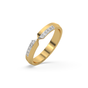0.12ct Lab Grown Diamond Rings in 18kt Gold Vermeil | GEMSURE