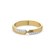 0.12ct Lab Grown Diamond Rings in 18kt Gold Vermeil | GEMSURE