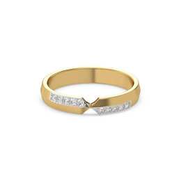 0.12ct Lab Grown Diamond Rings in 18kt Gold Vermeil | GEMSURE