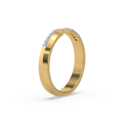 0.12ct Lab Grown Diamond Rings in 18kt Gold Vermeil | GEMSURE